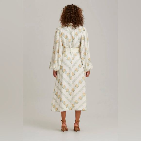 NWT Keepsake The Label Sorelle Vera Long Sleeve Button Down Midi Dress Size 8 - Picture 8 of 15